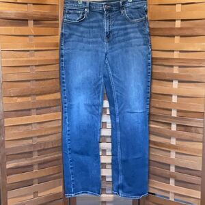 Old Navy Blue Straight Jeans Classic Fit Men 36” Waist 34” Inseam Denim Cotton
